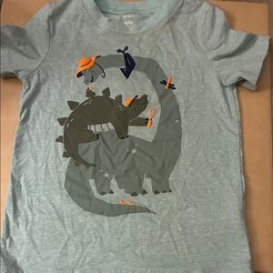 🔥5 for 20🔥 Carter's Kids Dino Adventure Tee - Light Gray 4T/4A
